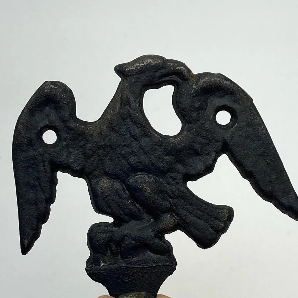 Federal Style Black Cast Iron Flying Eagle‎ Towel Robe Hat Coat Keys Hook JM172